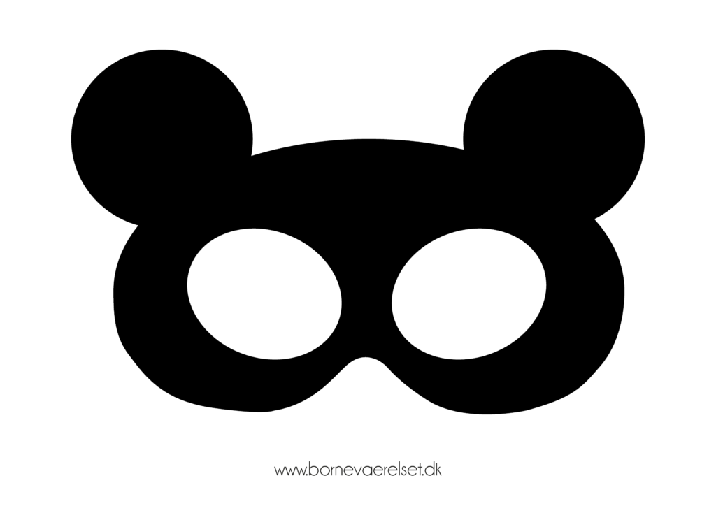 mickey-mouse-maske-fastelavn-halloween-01, Mickey mouse maske, mus maske, sort mus maske, udklædningsmasker, fastelavnsmasker, halloweenmaker, masker til fastelavn,