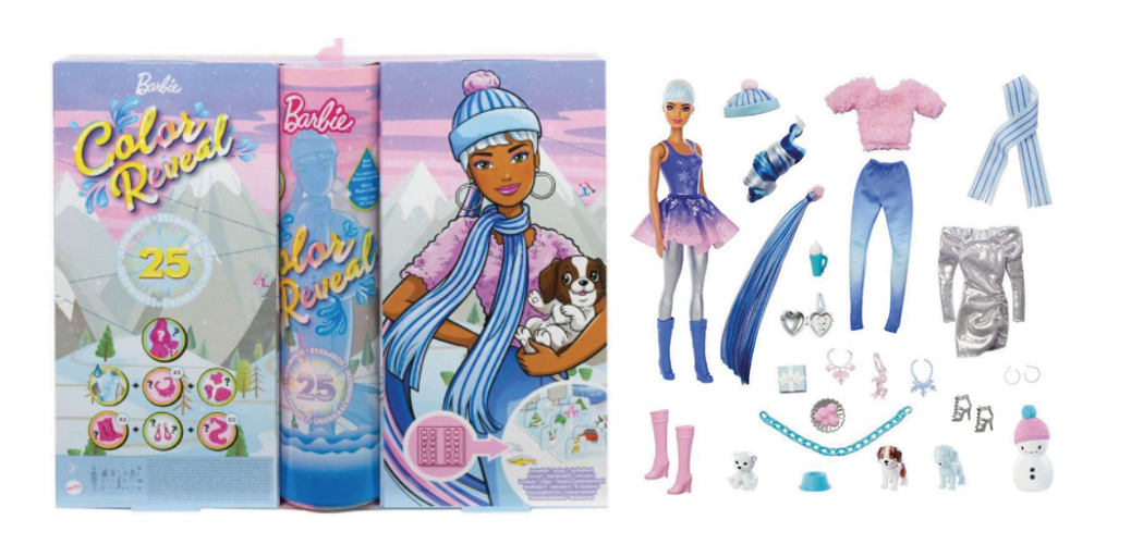 Barbie julekalender, julekalender med barbie, Julekalender til piger 2022, bedste julekalendere til piger 2022,