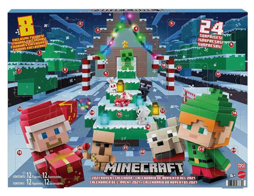 Minecraft julekalender, julekalender med minecraft, julekalender 2021, julekalendere til drenge, julekalenere til pigere, anderledes julekalendere