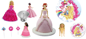 Barbie kjole kage, kage med Barbie, Barbie fødselsdag, fødselsdag med Barbie, Barbie tema fest, kage med barbie i, kage med Barbie indeni, lyserød barbie kage