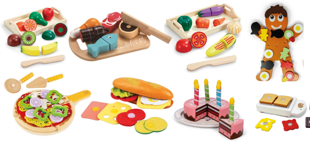 træ legetøj, legetøjs frugt, legetøjs grøntsager, legetøj til under 100 kr, gaver til børn under 100 kr, lege kage, legetøjs mad, legetøjs kage, kage til leg, fødselsdagskage til leg, legetøjsmad til børn, lege kagemand, legetøjs kagemand