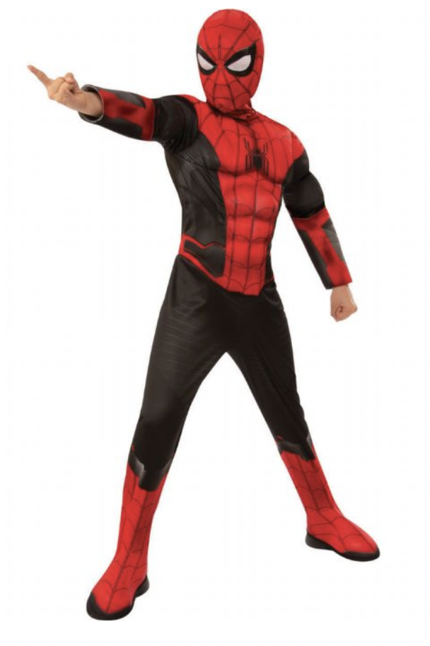 Den røde spiderman, spiderman kostume, kostume med spiderman, spiderman udklædning, spiderman fastelavn, poppulære fastelavnskostumer, kostumer til drenge, superhelte kostumer til drenge