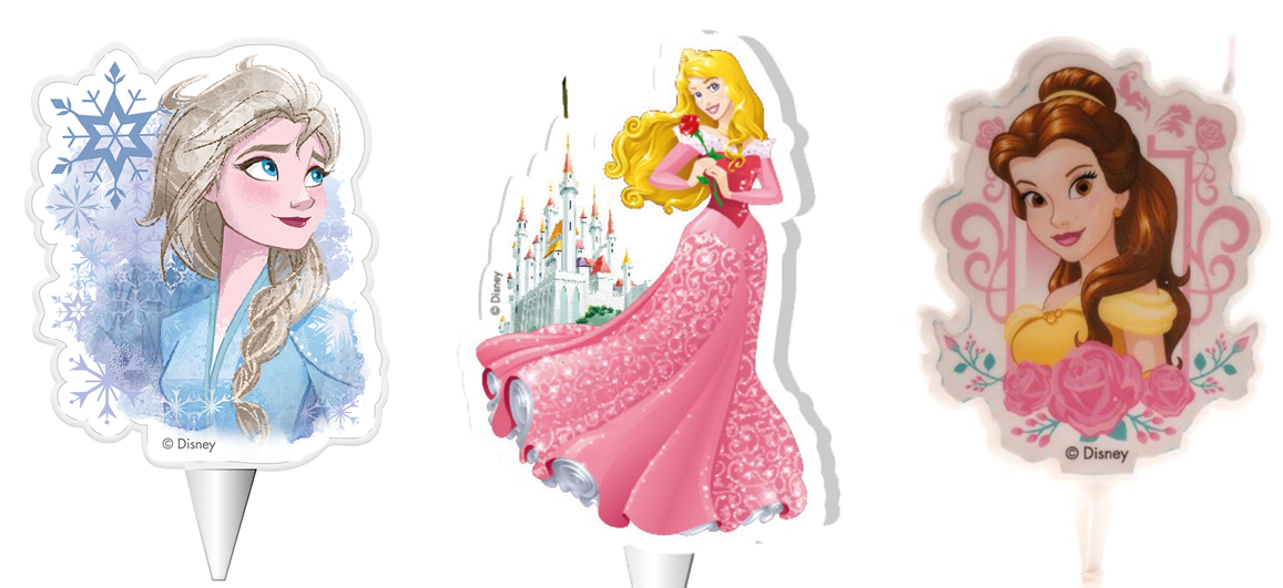 Disney Prinsesse kagelys, Prinsesse kagelys, kagelys med Disney prinsesser, Prinsesse fødselsdag, fødselsdag med prinsesse tema, Frost fødselsdag, Frost kagelys, Bella kagelys
