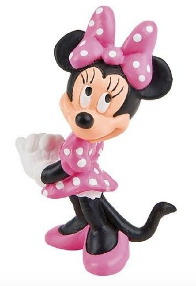 Minnie Mouse topfigur, Minnie Mouse kagefigur, Minnie Mouse fødselsdag, fødsesdagskage med Minnie Mouse
