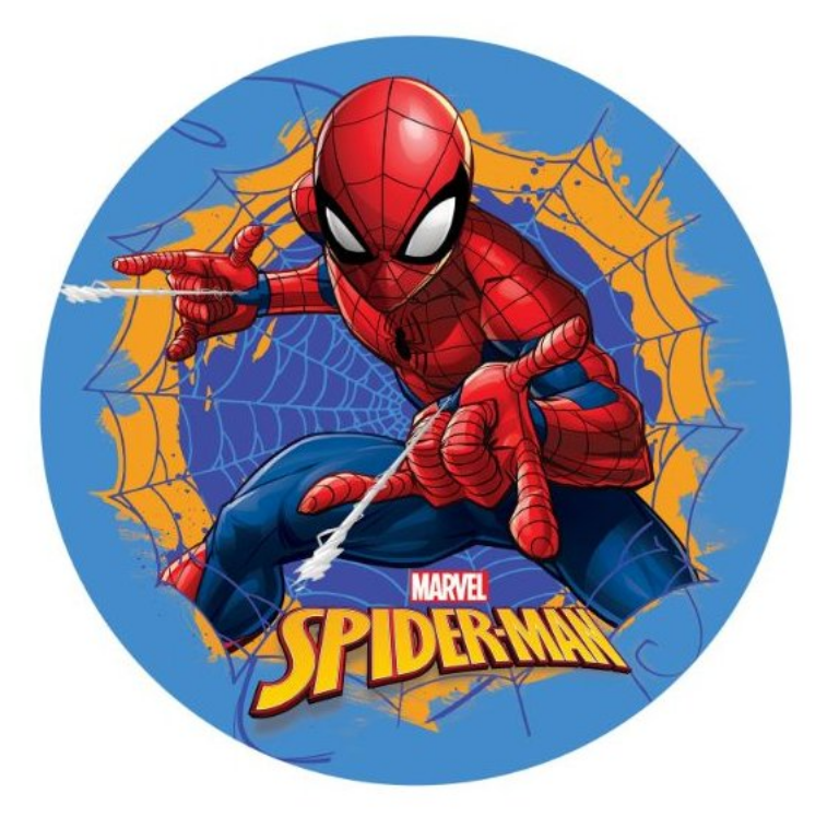 Spiderman kage, nem kage med Spiderman, Superhelte fødselsdag, Fødselsdag med superhelte, Vaffelprint med Spiderman, Sukkerprint med Spiderman