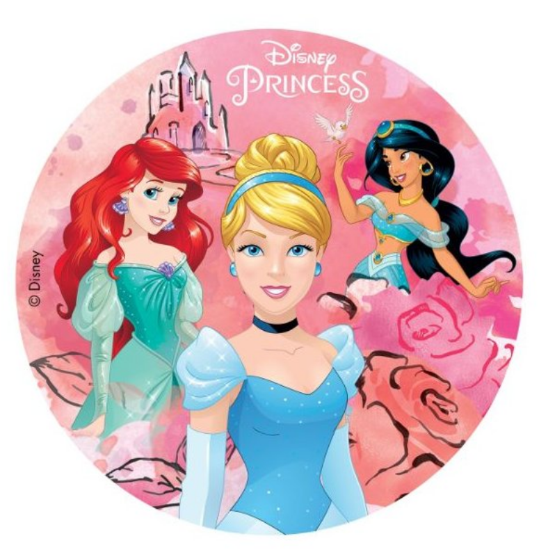 Sukkerprint med Disney prinsesser, Disney prinsesse sukkerprint, fødselsdag for prinsesser, sukkerprint til pige fødselsdagen, pige fødselsdag sukkerprint