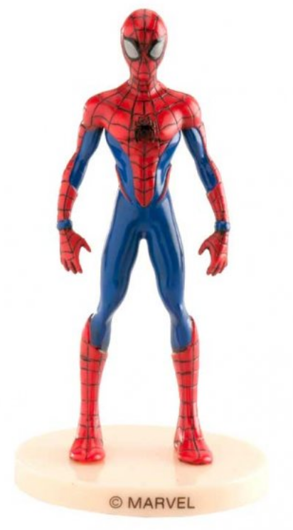 Spiderman topfigur, topfigur til spiderman kage, kage med spiderman figur, kagefigur med spiderman, spiderman børnefødselsdag,