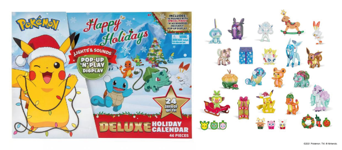Pokemon julekalender, Pokemon Deluxe julekalender, julekalender med pokemon, legetøjsjulekalender, julekalender til drenge, drenge julekalender, julekalender 2022