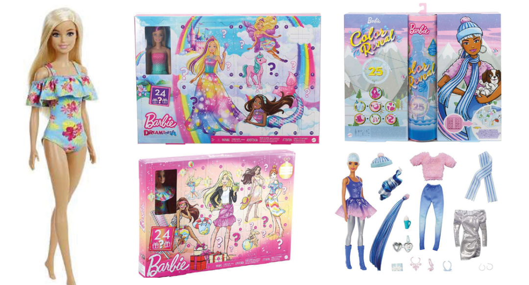 Barbie julekalender, julekalender med barbie, Julekalender til piger 2022, bedste julekalendere til piger,