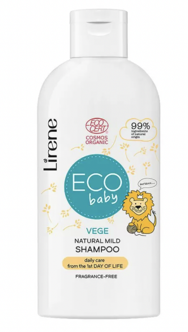 Lirene Eco Baby Natural Hair Shampoo, økologisk shampoo, Eco champoo til babyer, baby økologisk shampoo, Lirene Eco Baby Natural Hair Shampoo økologisk,