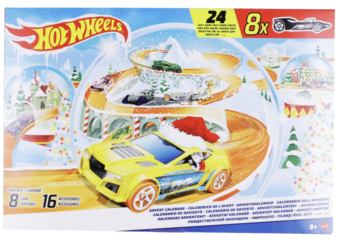 Hot Wheels julekalender, biler julekalender, julekalender med biler, Anderledes julekalendere, julekalendere 2024, julekalender til drenge, børneværelset, legetøjs julekalendere, kreativ julekalender til børn, Anderledes julekalendere til drenge, 2024 julekalender, byg selv julekalender,